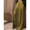 Solid Color High Waisted Drape Leg Pants Pure Color High Waist Drooping Swing Pants Female