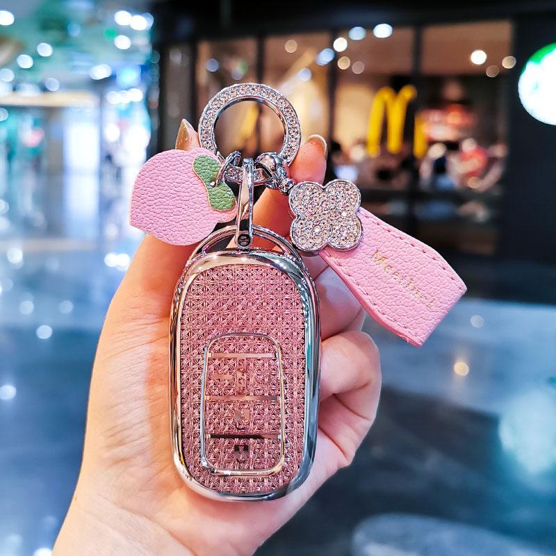 Car Key Case Cover Shell For Honda Civic Crv Accord Xrv Vezel Breeze Integra Hrv Zr-V Car Key Bag Cars Accessories Car Key Tools
