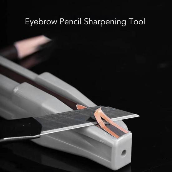 Eyebrow Pencil Sharpener Set Duckbill-Shape Eyebrow Sharpener Portable Dual Slot Eyebrow Makeup Tool for Home Use