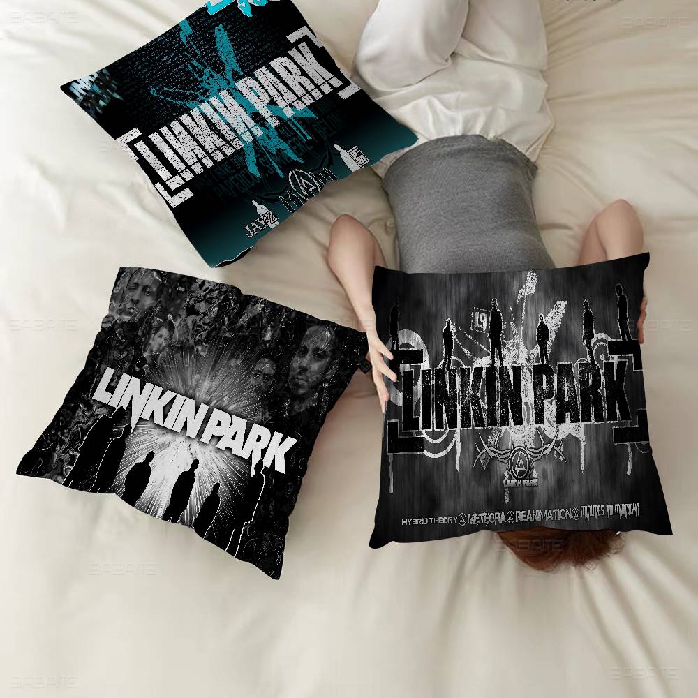 L-Linkin Hot Band Park Cushion Cover Pillowcase Upholstery Sofa Throw Pillow Home Decor Pillowcas