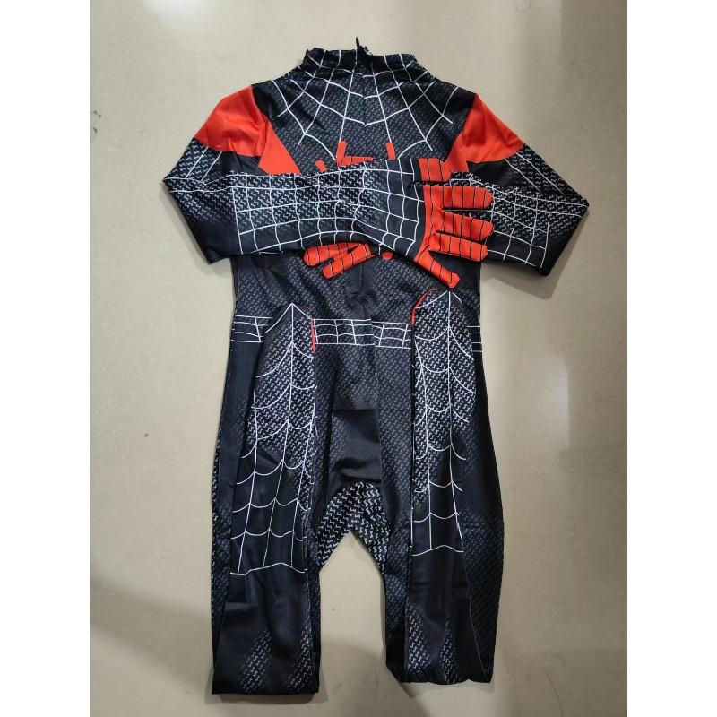 Halloween Hero Men's and Girls Jumpsuit 3D Printing Cosplay Tights and Headwear Mask Adult party party Character Dress up