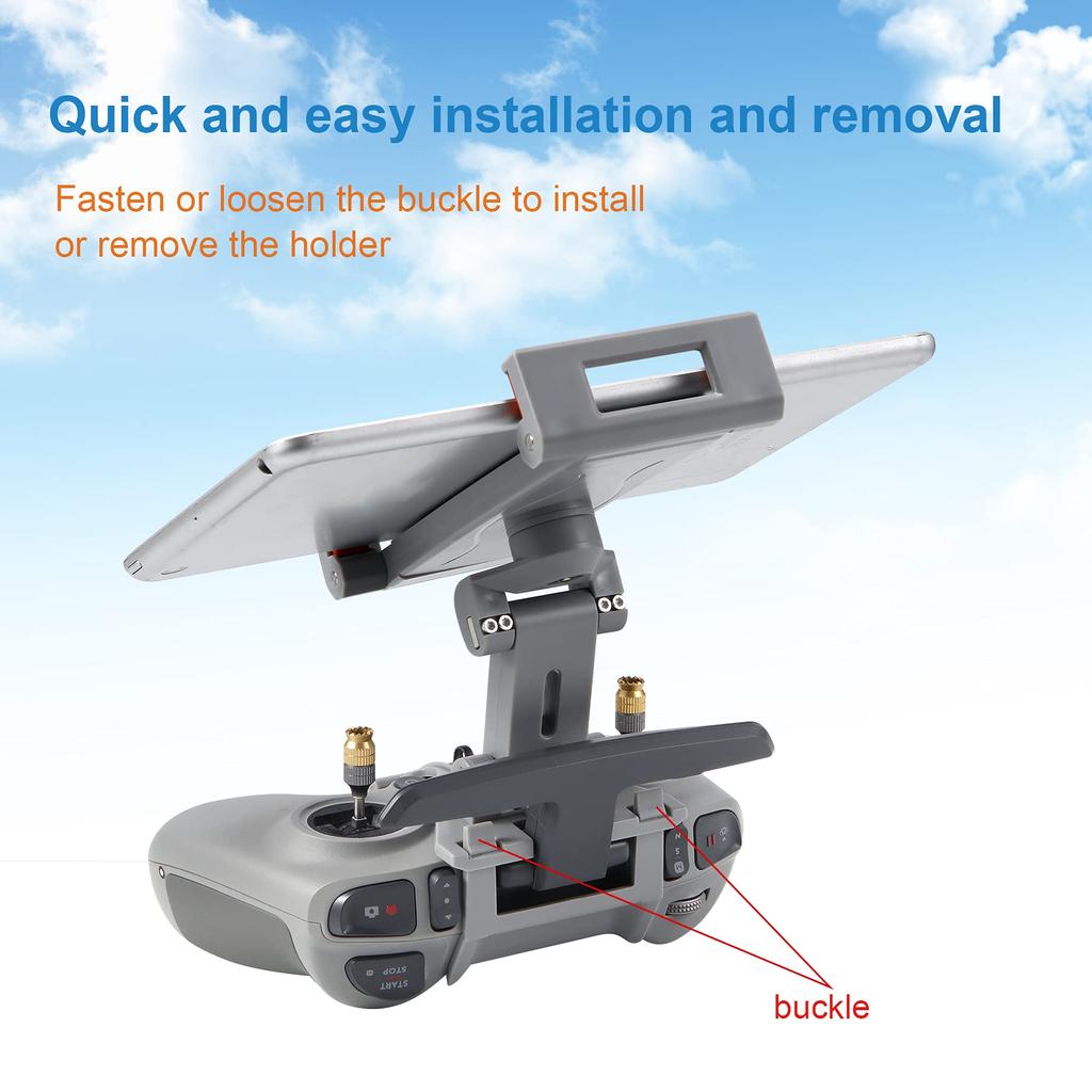 Hanatora inch Tablet Holder Mount Bracket for DJI FPV Remote Control 2 Extended Drone Control Clip Accessory 4.7~12.9