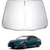 2025 Upgrade Car Windshield Sun Shade Windshield Sunshade Umbrella [Star Fabric] Protect Car from Sun Rays&Heat Damage Keeps Vehicle Cool, Spring