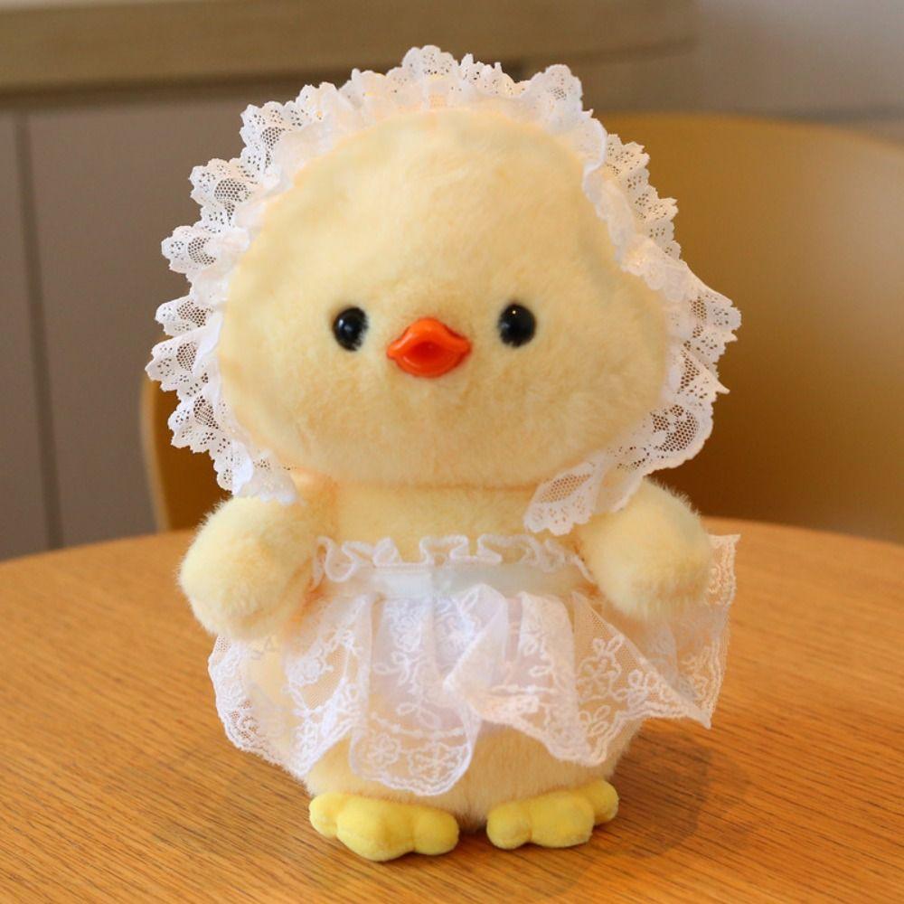 Collection Simulation Duck Plush Pillow Fluffy Bow Tie Duck Plush Doll  Kids Gifts