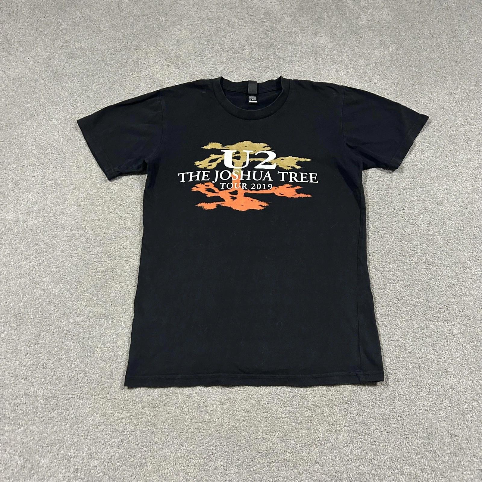 U2 Joshua Tree Tour 2019 T Shirt Mens S Black AS Colour Band Graphic Tee S