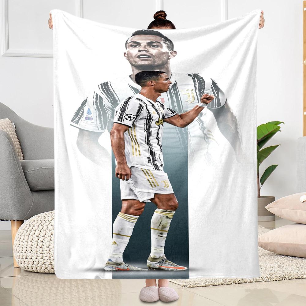 Cristiano Ronaldo Juventus Blanket Warmthful Decor Perfect for Couch Livingroom Bedding for All Occasions Warmthful Decor
