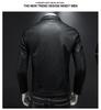 Men's Slim Fit PU Leather Motorcycle Jacket - 2024 Spring/Autumn Korean Style with Fleece Lining