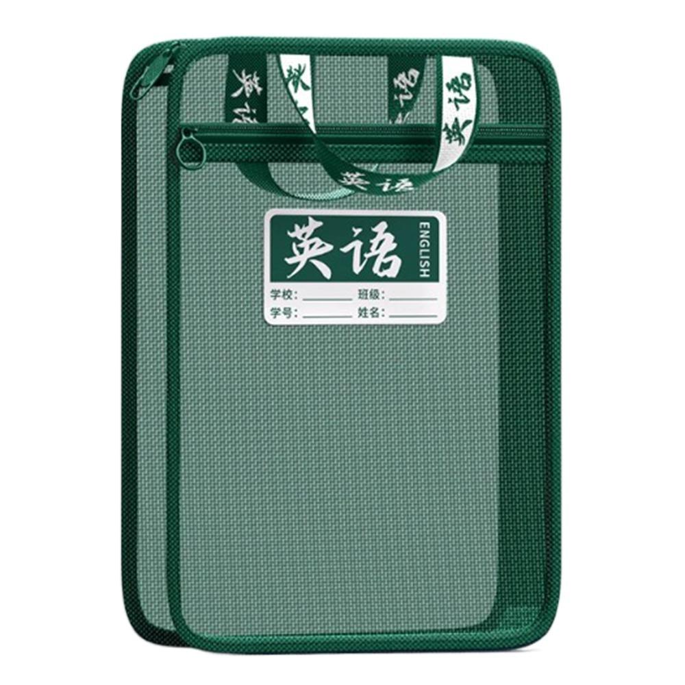 Multifunctional Transparent Subject Bag L Shaped File Folder Bag  School Office Supplies