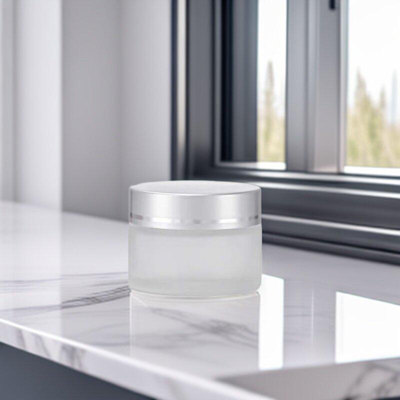Frosted Glass Bottle for Eye, Face Cream & Mask (5g-100g)