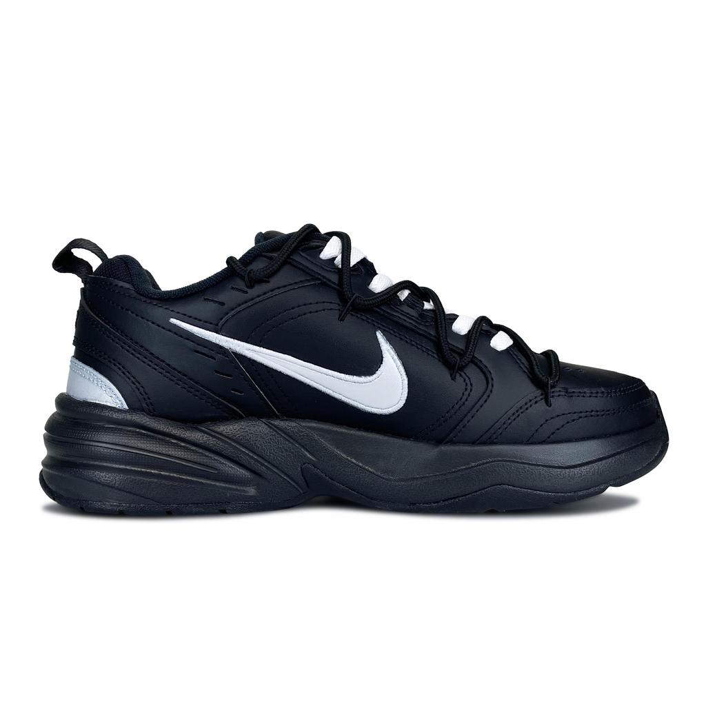 Nike Air Monarch 4 Zero Point Reflection, Shimmery Cat Low Top Chunky Sneakers Unisex Black Silver 415445-001(Team79-S-BOX)