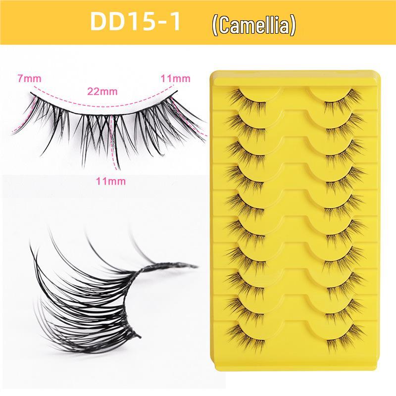 

10 пар 3D маленьких накладных ресниц Half-Eye, натуральные, в упаковке Standard