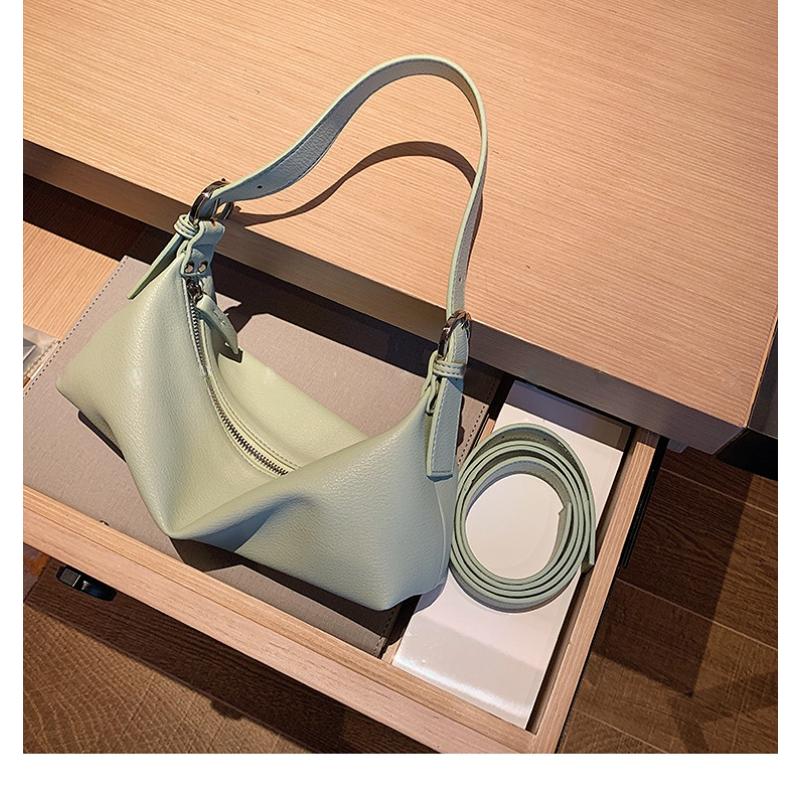 

Стильный PU Мягкая кожа сумка для подмышек Багет Сумка с одним плечом Сумка Crossbody Мода Женская сумка Портативная маленькая сумка