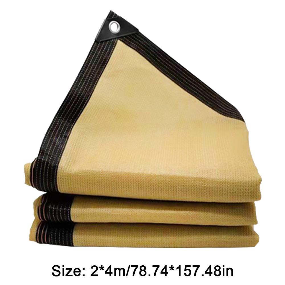 Outdoor Waterproof Sun Shade Cloth UV Protection Patio Canopy Heat Resistant with Grommets for Plant Cover Greenhouse Sunshader