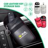 Car Keychain Case Zipper Carbon Fiber Key Protector Cover For Renault RS Sport Megane 3 4 2 Clio 5 Sandero Logan AA16