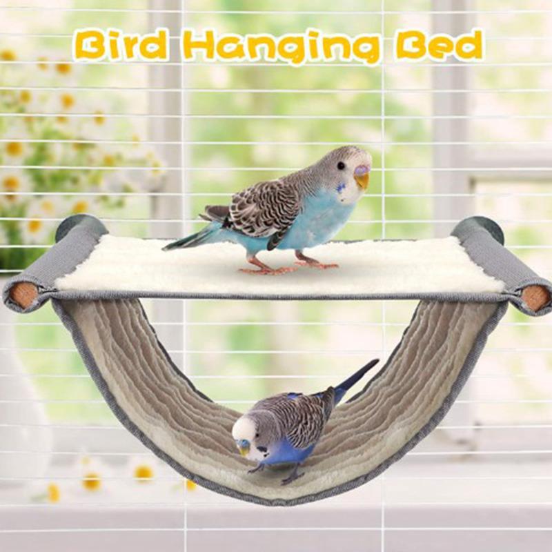 Hängematte für Haustiere Warmes Nestbett Papageienhaus Abnehmbar Waschbar Vogelkäfig Sitzstange Für Hamster Unzertrennliche
