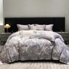 High count light luxury satin digital printed Tencel cotton four piece set