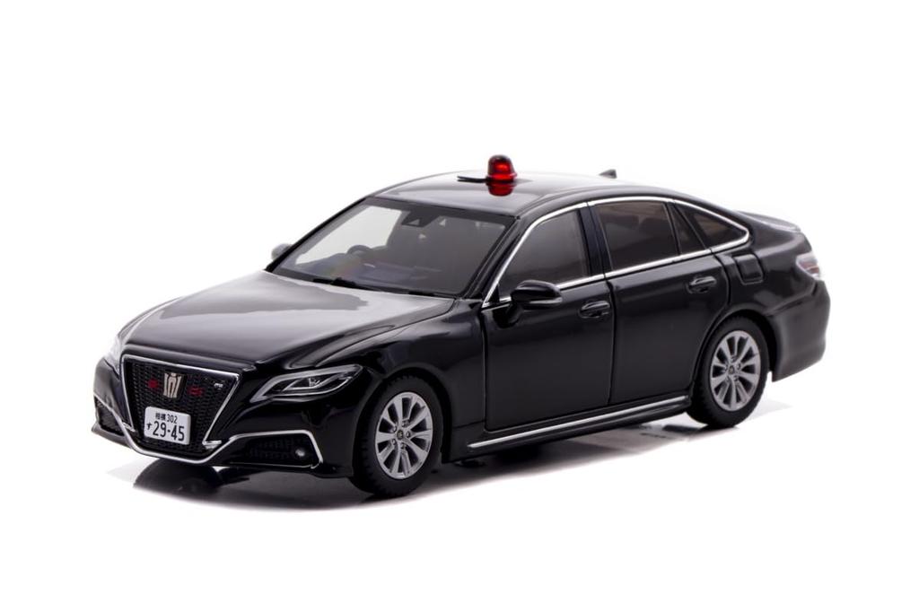 Scale Toyota Crown 2022 Kanagawa Prefectural Police Traffic Department Traffic Mobile Unit Vehicle Complete Diecast Model Car H7432208 RAI'S 1/43