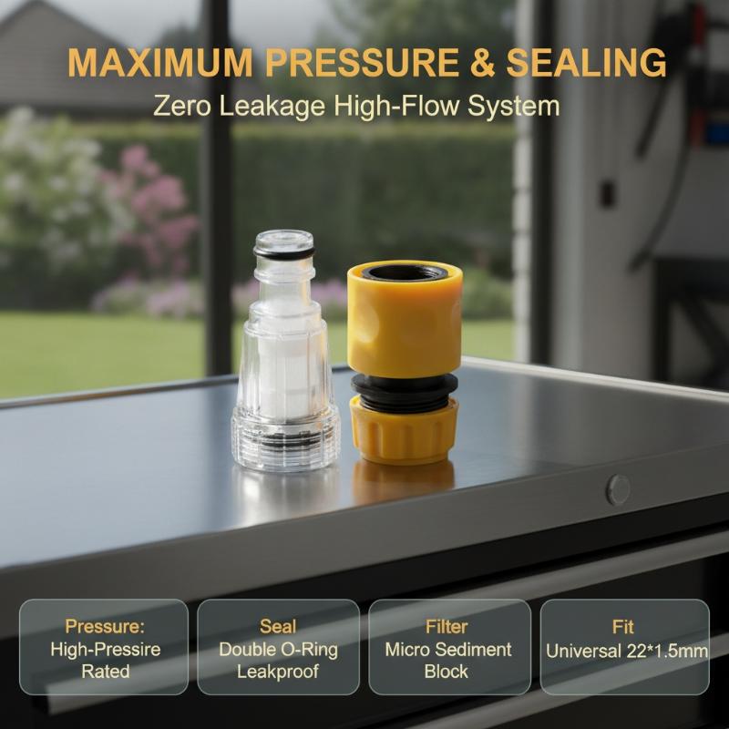 Water Connector Filter Adapter Accessory Car Washers Pressure Washer Filter Mesh Screen Nozzle Hose Fittings For Garden Hoses