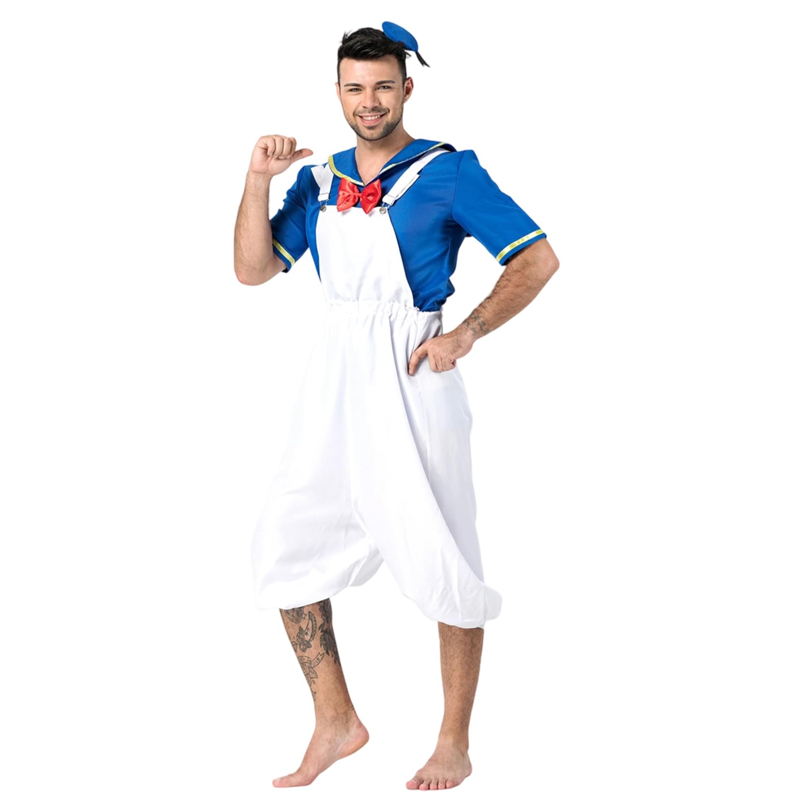 Матросский костюм Аниме Видео Костюм Хэллоуин Костюм Дональда Дака Матросский костюм Взрослый Косплей Милый Нарядная форма Хэллоуинская вечеринка День рождения Развлечение