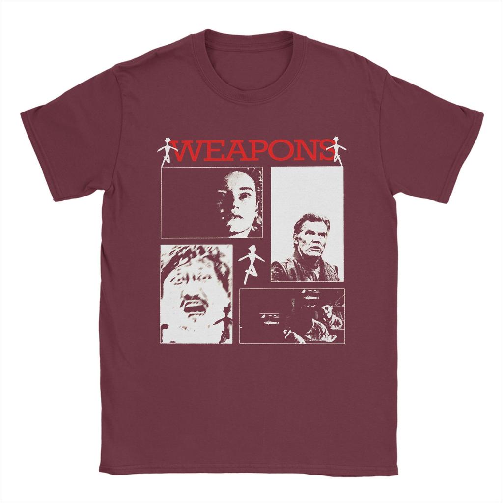 Men Women's Weapons Movie Horror T Shirts 100% Cotton Clothes Novelty Short Sleeve Crewneck Tee Shirt Printing T-Shirts