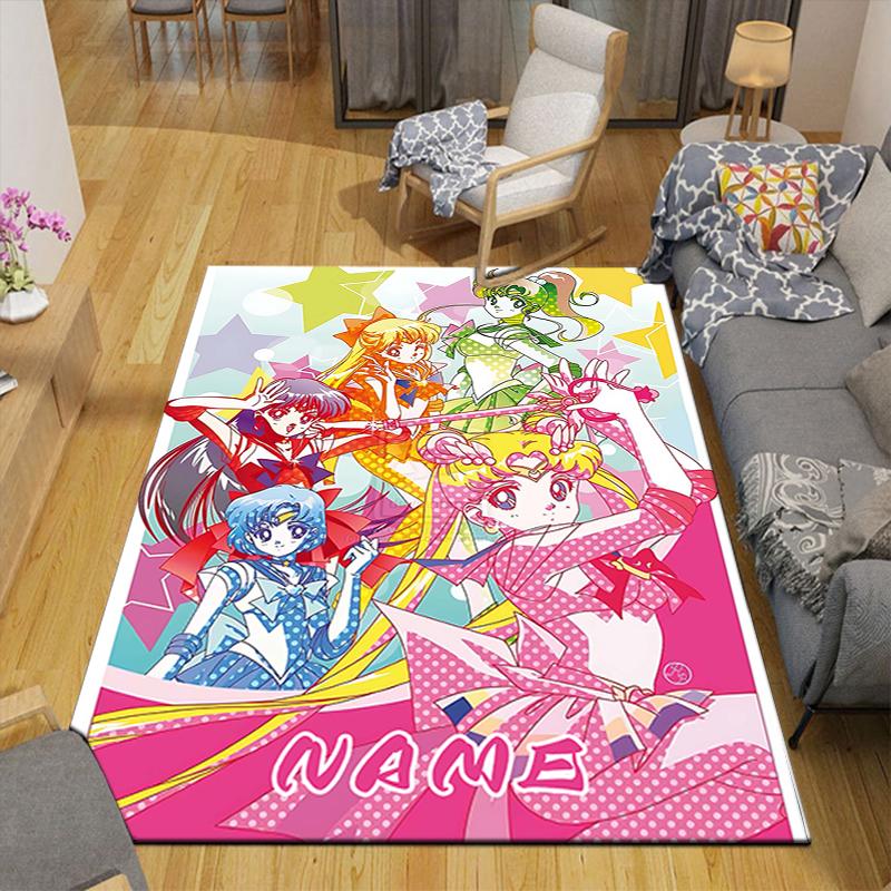 Custom 1Pc Sailor Moon Friendship Rug Office Carpet Indoor Outdoor Entrance Doormat Nonslip Soft And Comfortable Living Room D2915247