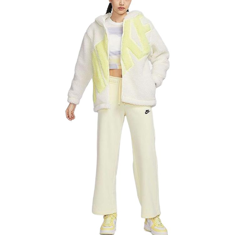 New Nike Velvet Feel Coat Women's White FB8696-133
