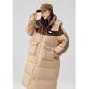 Women's Thickened Color-block Long Down Jacket YE3B621921A