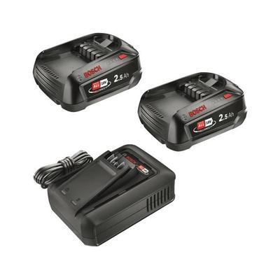 Pack 2 Batteries 18V 2,5 Ah + Charger AL 18V-44 - Bosch - POWER FOR ALL 18V
