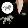 Unicorns Brooch Sturdy Metal Artistics Crafted Accessory for Fashionable Wardrobe Enhancement