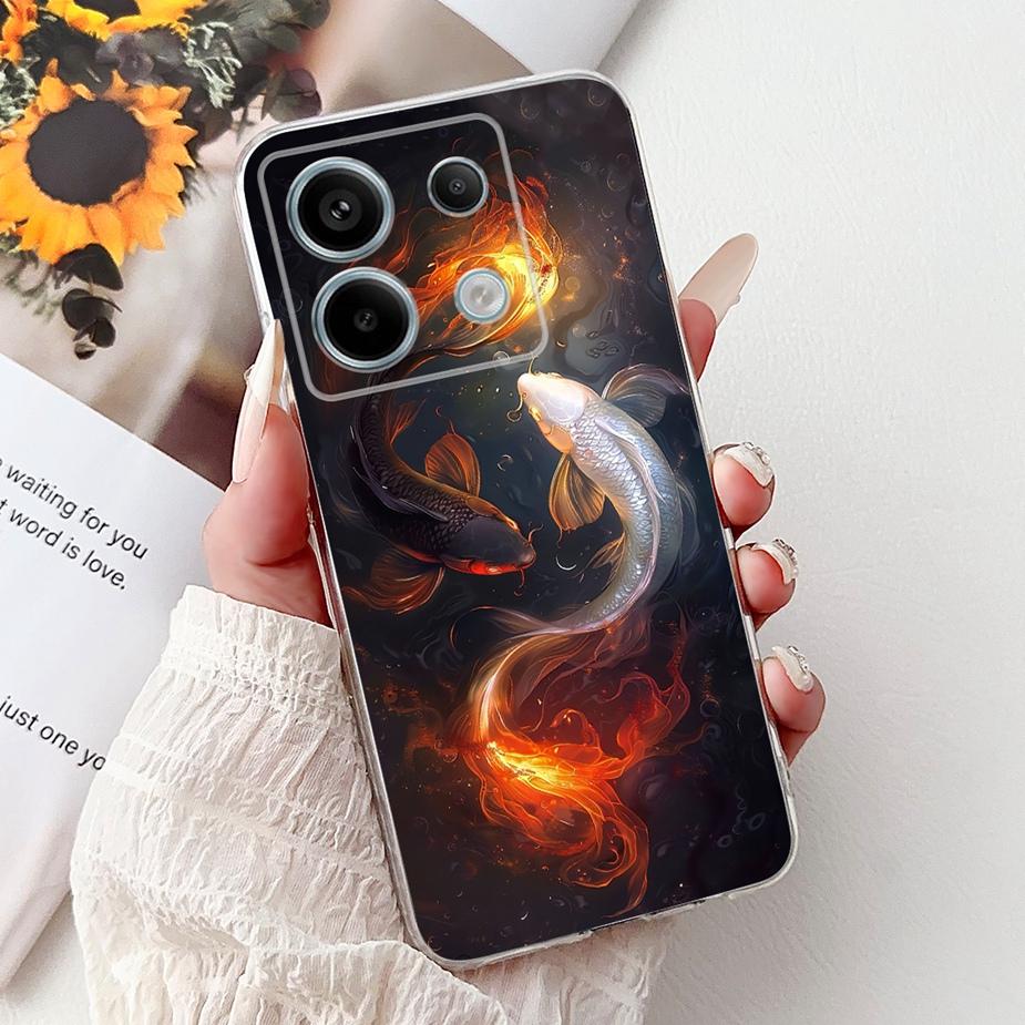 For Xiaomi Redmi Note 13 Pro 4G Case Luxury Popular Painted Cover Soft Slim Phone Case For Redmi Note 13 Pro Plus Note13 5G Bags