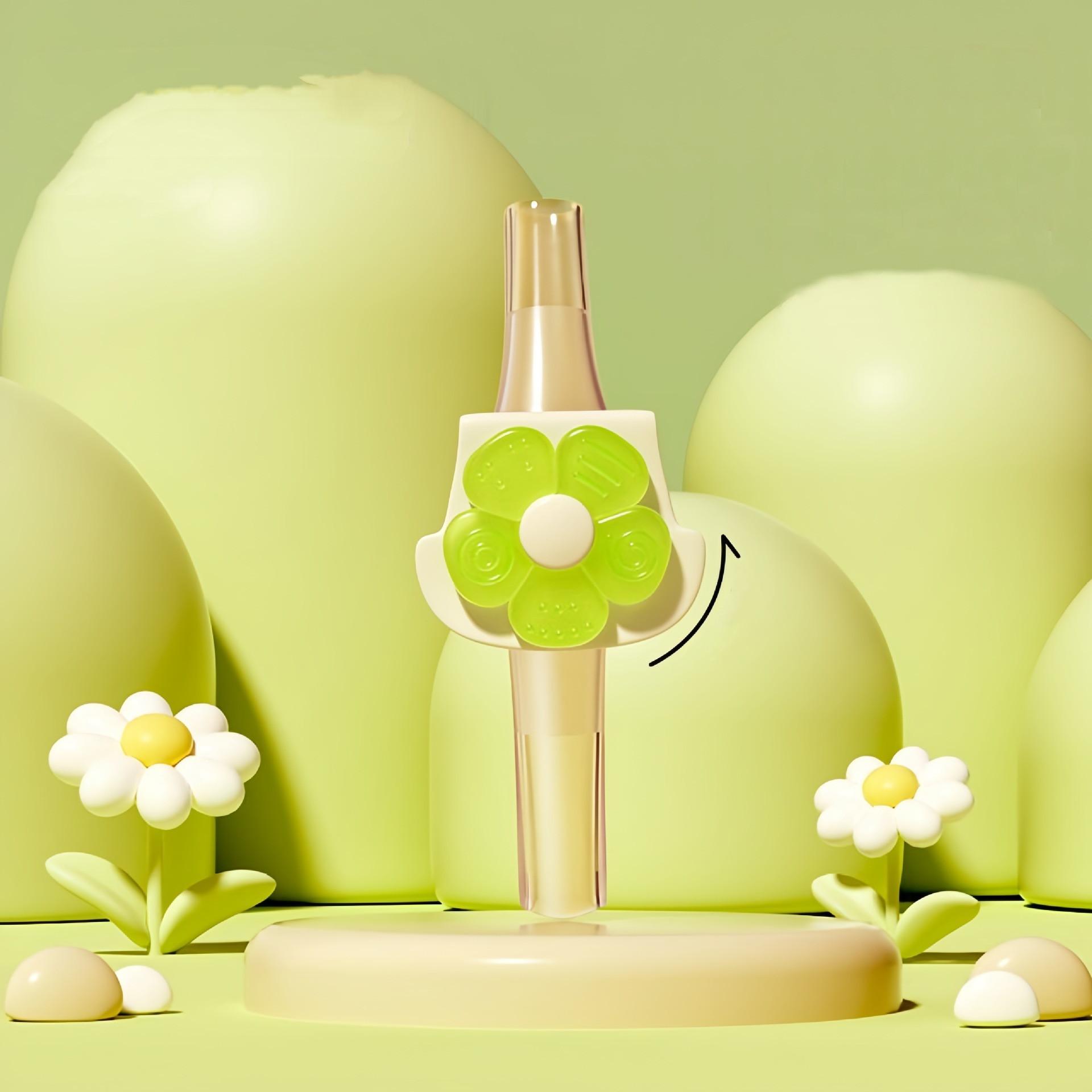 

Snap Straw Supplementary Food for Baby Children Silicone Anti Choking Drinking Congee and Soup Washable Removable Straw зелёный