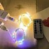 20m 10m Remote Control 8 Function LED Fairy Lights USB String Lights Christmas Garland New Year Wedding Party Garden Decoration