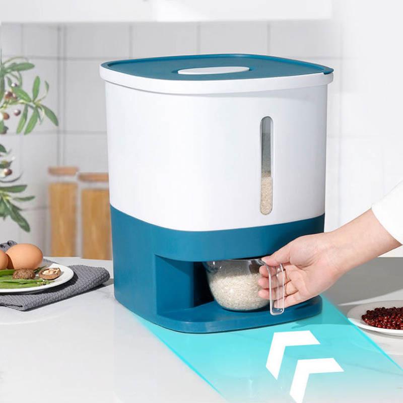 Kitchen Supplies Insects Moisture-proof Seal Rice Cylinder Rice Flour Storage Tank Storage Box Reservoir Box