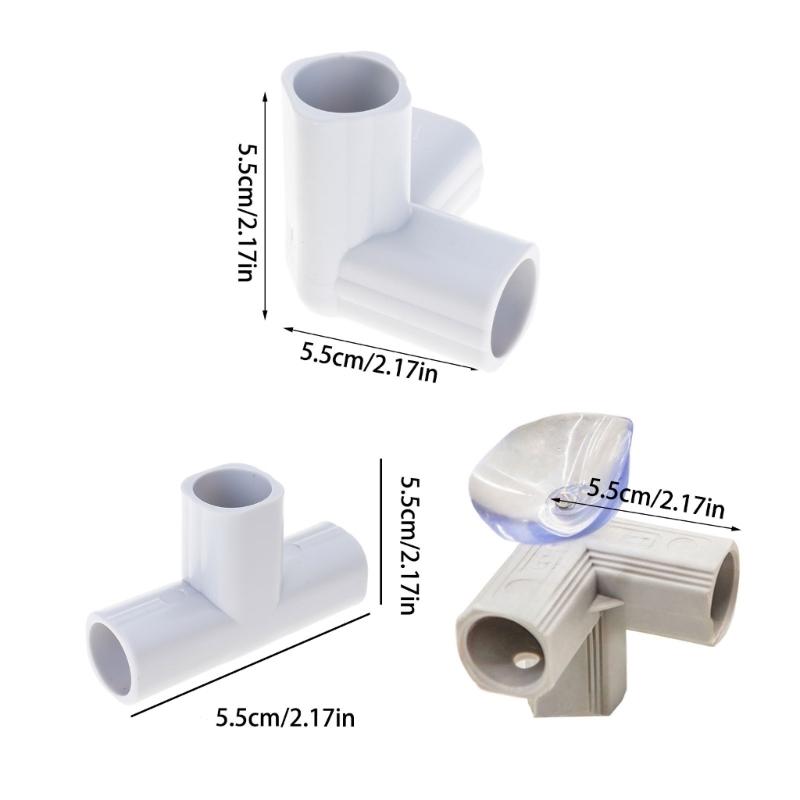 Spojky zábradlí Kolenní tvarovky trubek T-kus stabilizátoru Spojky pro stanové oblouky Bezpečnostní stabilizátory