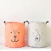 Cotton Waterproof Linen Dirty Laundry Basket For Home Foldable Organizer Bucket Clothing Children Toy Large Capacity Storage