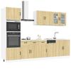 Kitchen Cabinet Set, Kalmar, 7-Piece, Sonoma Oak
