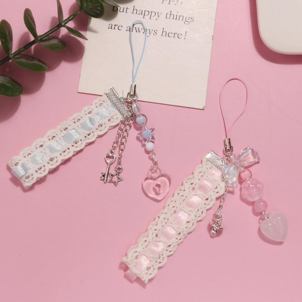 

Кошачья лапка Y2K телефонная цепочка для ключей Y2K брелок для ключей ювелирные изделия Y2K телефонные подвески украшение на сумку