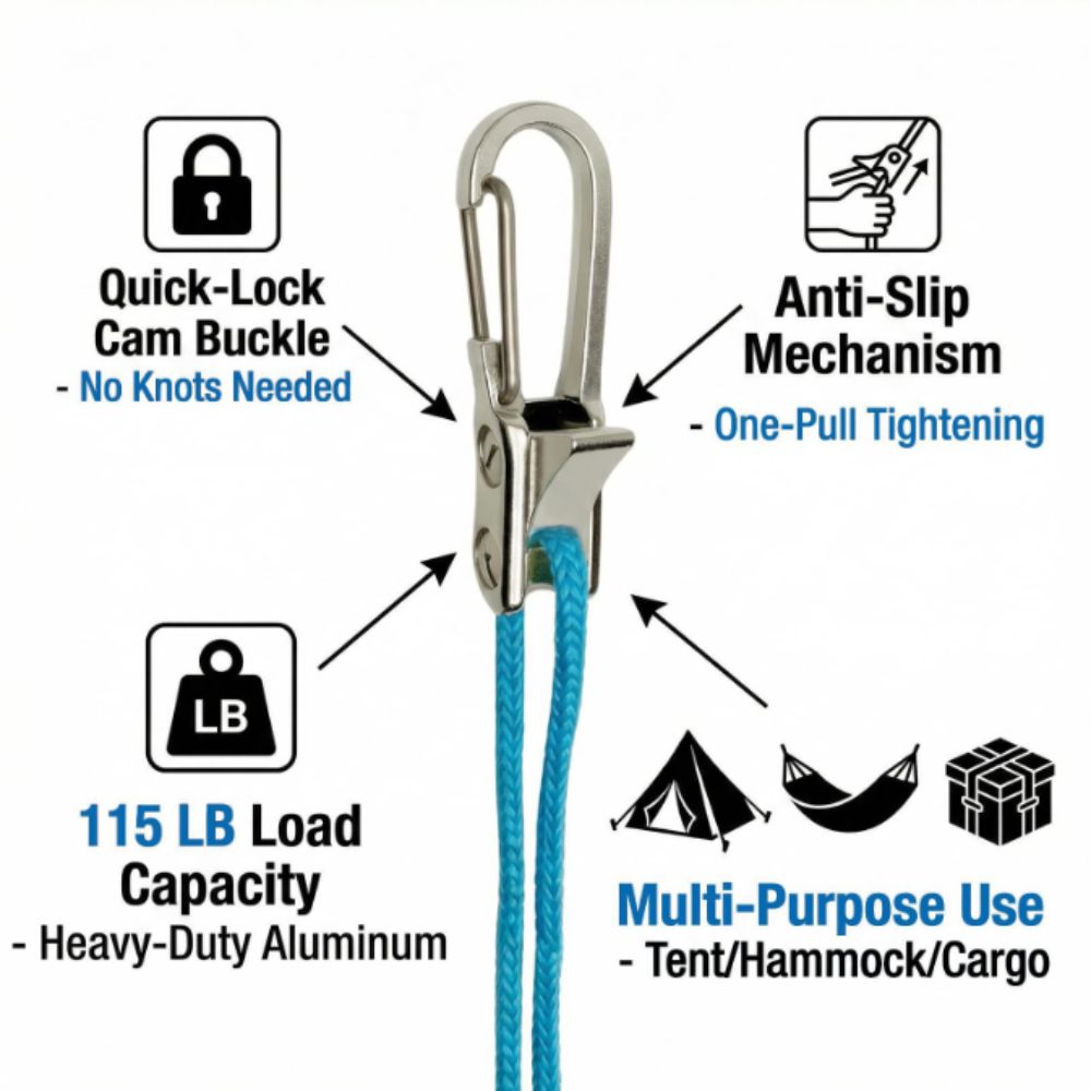 Tool Heavy-Duty Rope Tightening Tool Retractable Tie Down Heavy-Duty Tie Down Rope Retractable Tie Down Rope Boating