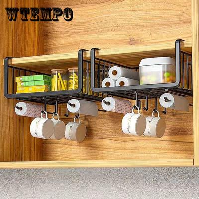 Kitchen Shelves Cabinets Hangers Wardrobes Layered Storage Rack Hooks Hanging Baskets Cabinets Tables Storage Tools Closet Upside Down Shelf