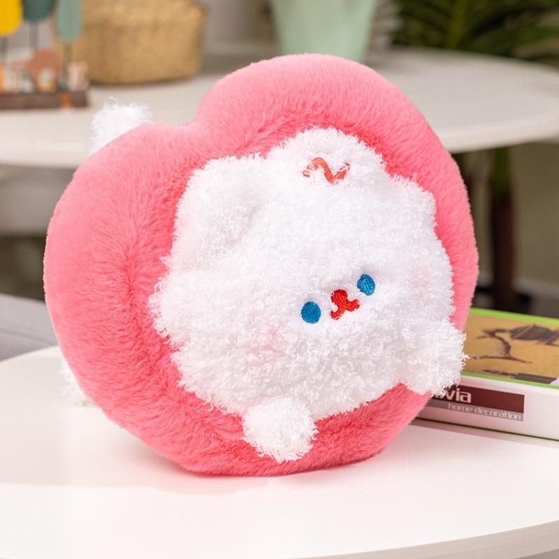 Heart Bread Love Tulip Cat Plush Toy Stuffed Animal Doll Kids Birthday Gift