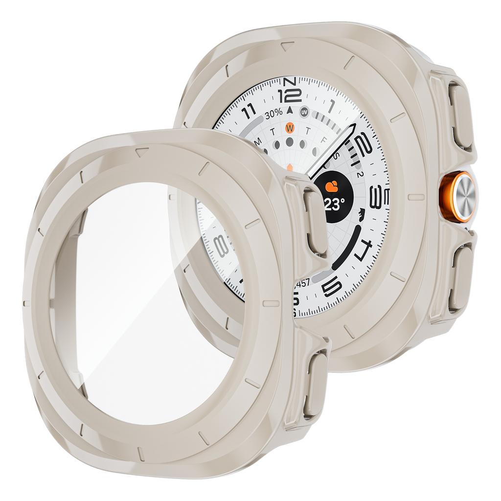 Etui do Samsung Galaxy Watch Ultra 47mm akcesoria Szkło hartowane ochrona ekranu Twardy zderzak PC Galaxy Watch 7 8 ultra Pokrowiec