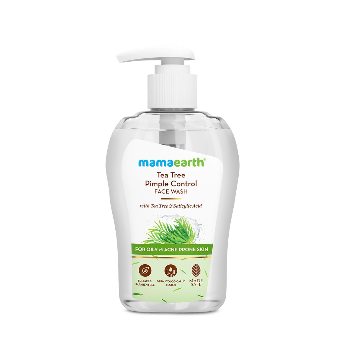 Mamaearth Tea Tree Pimple Control, Anti Acne Face Wash with Tea Tree & Salicylic for Oily & Acne-Prone Skin - 250 ml | Controls Oil to Prevent Pimp