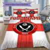 Custom Name Sheffield United FC Pattern Bedding uilt Set uilt Cover Pillowcase Home Decoration Birthday Gift (1*duvet cover+2*pillowcase without core)