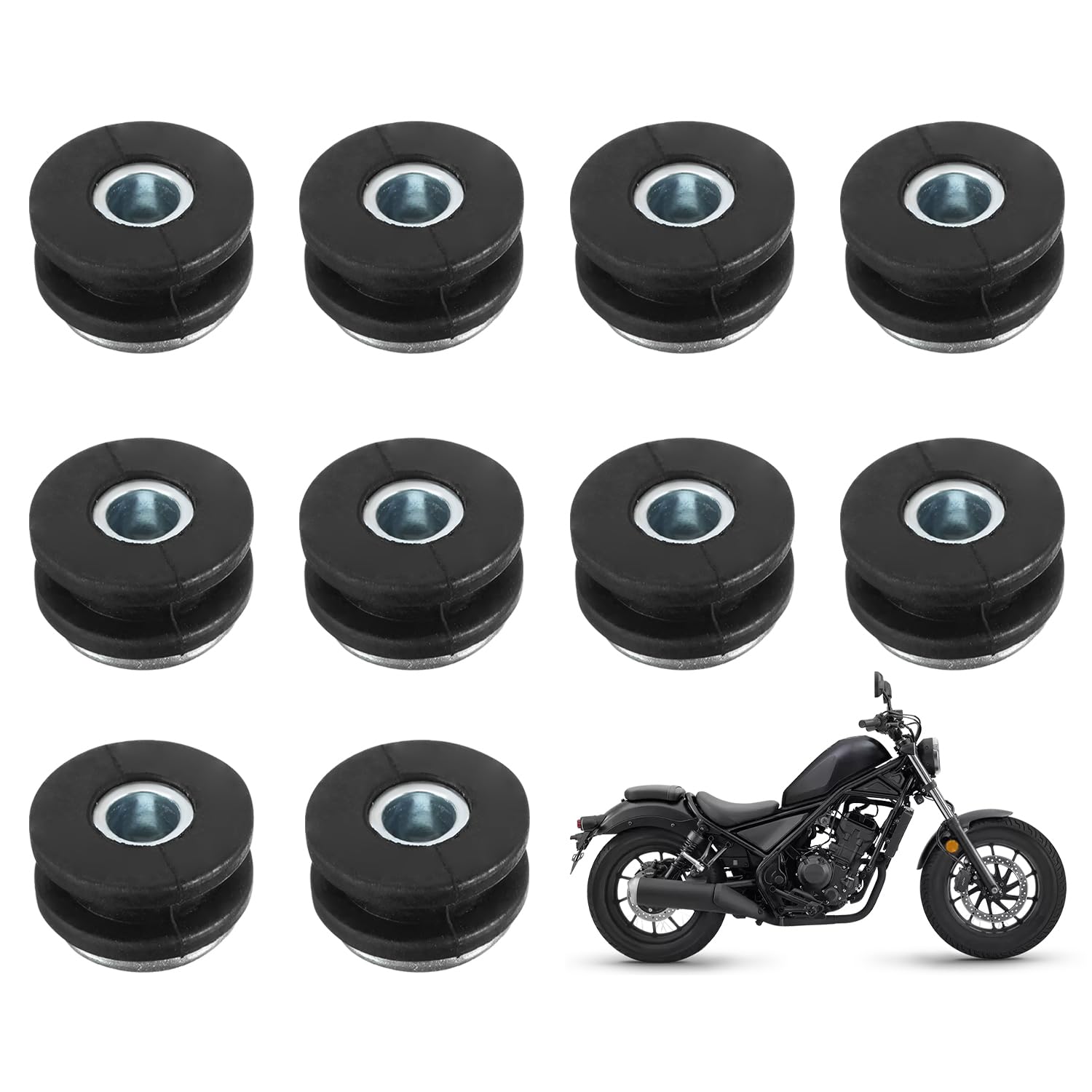 

Мотоциклетные резиновые втулки Мотоциклетные резиновые втулки обтекателя Болты M6 Резиновые крепления для мотоцикла 10 шт.