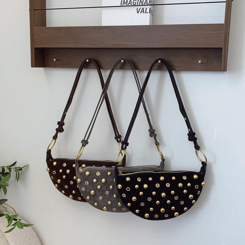 Klinknagel Crossbody Tassen voor Dames Schoudertassen Kleine Vierkante Tas voor Dames Mode Trend Portemonnee en Handtassen Ontwerper Tas Sac