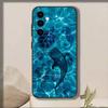 Marine life and Seawater    Phone Case Black Silicone Soft For Samsung Galaxy A73,A72,A71,A70,A53,A52,A51