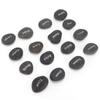16Pcs Engraved Pebbles Black Matte Rune Divination Supplies with Engraved Lettering for Meditation