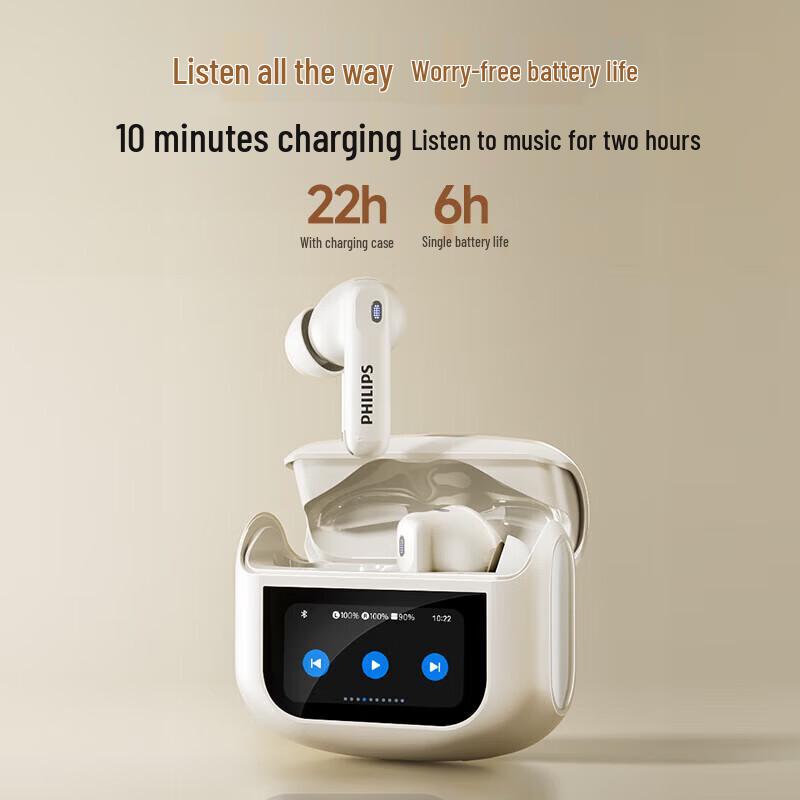 Philips TAT3020 Active Noise Cancelling Ear-hook Bluetooth Headphones