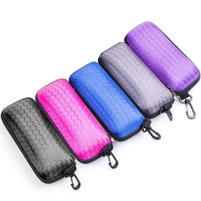 Glasses Storage Box Eyewear Cases Cover Sunglasses Case for Women Glasses Box with Lanyard Zipper Eyeglass Cases for Men Estuche
