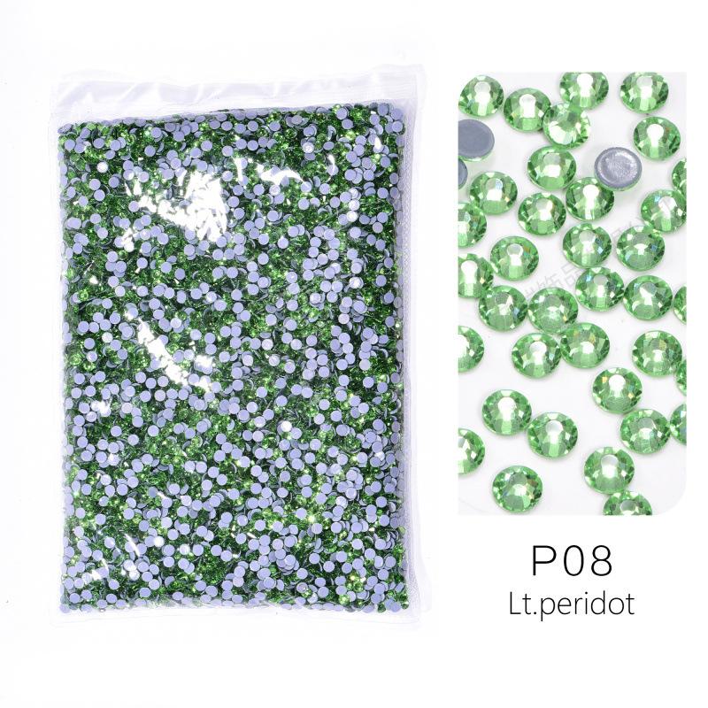 Large Packaging Uniform Glass Imitation Austrian Hot Diamond, Hot Melt Adhesive Bottom Diy Clothing Shoes And Hats Jewelry Rhinestone